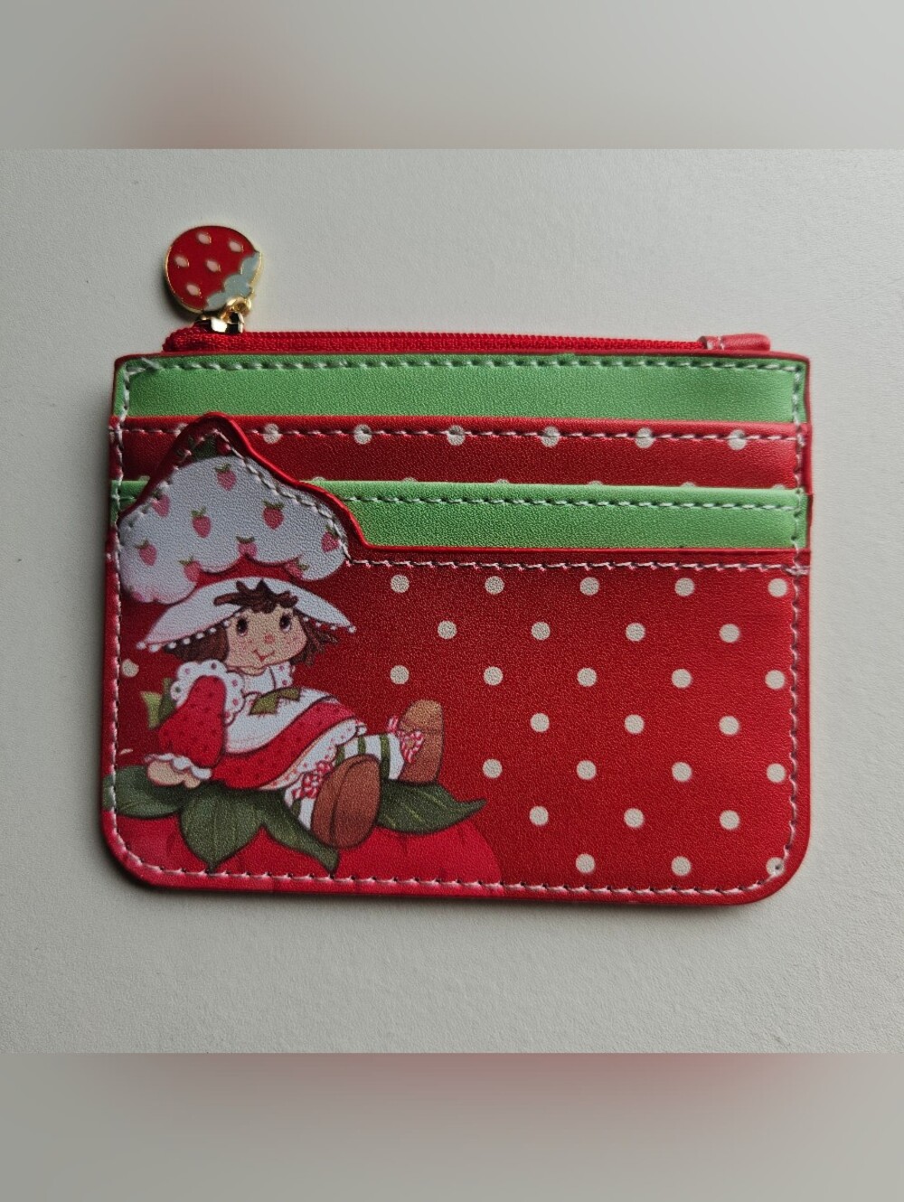 Strawberry Shortcake Card Holder Wallet - Red & Green